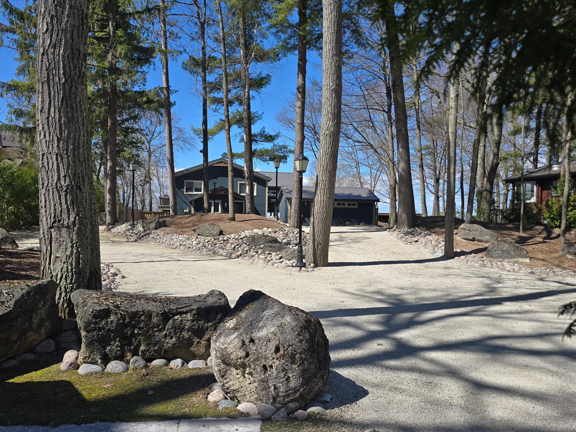 Redi-Rock installation by Stuart Thomas Construction — 20260508 110755. Materials supplied by The Sarjeant Co.