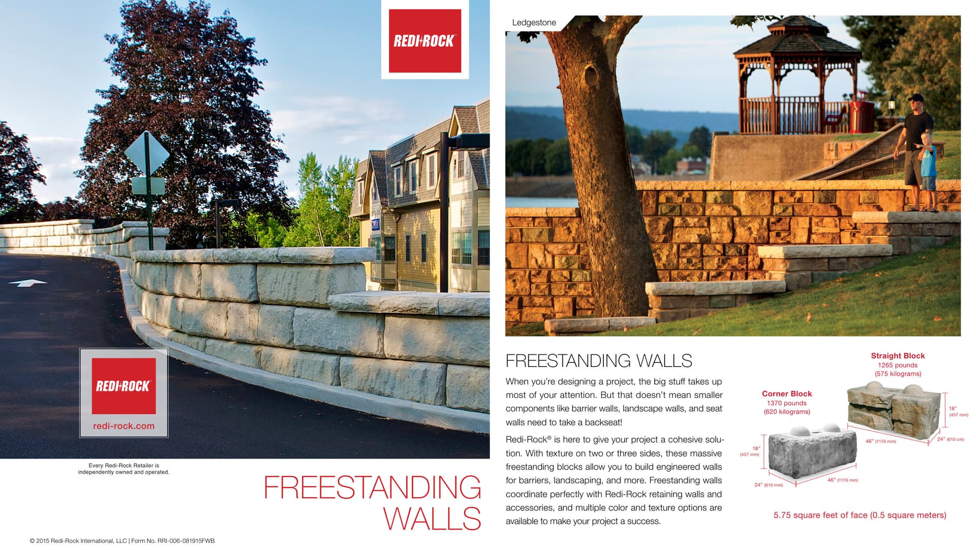 Stuart Thomas Construction — Redi-Rock retaining wall installation in South Georgian Bay — Freestanding Walls. Materials supplied by The Sarjeant Co.