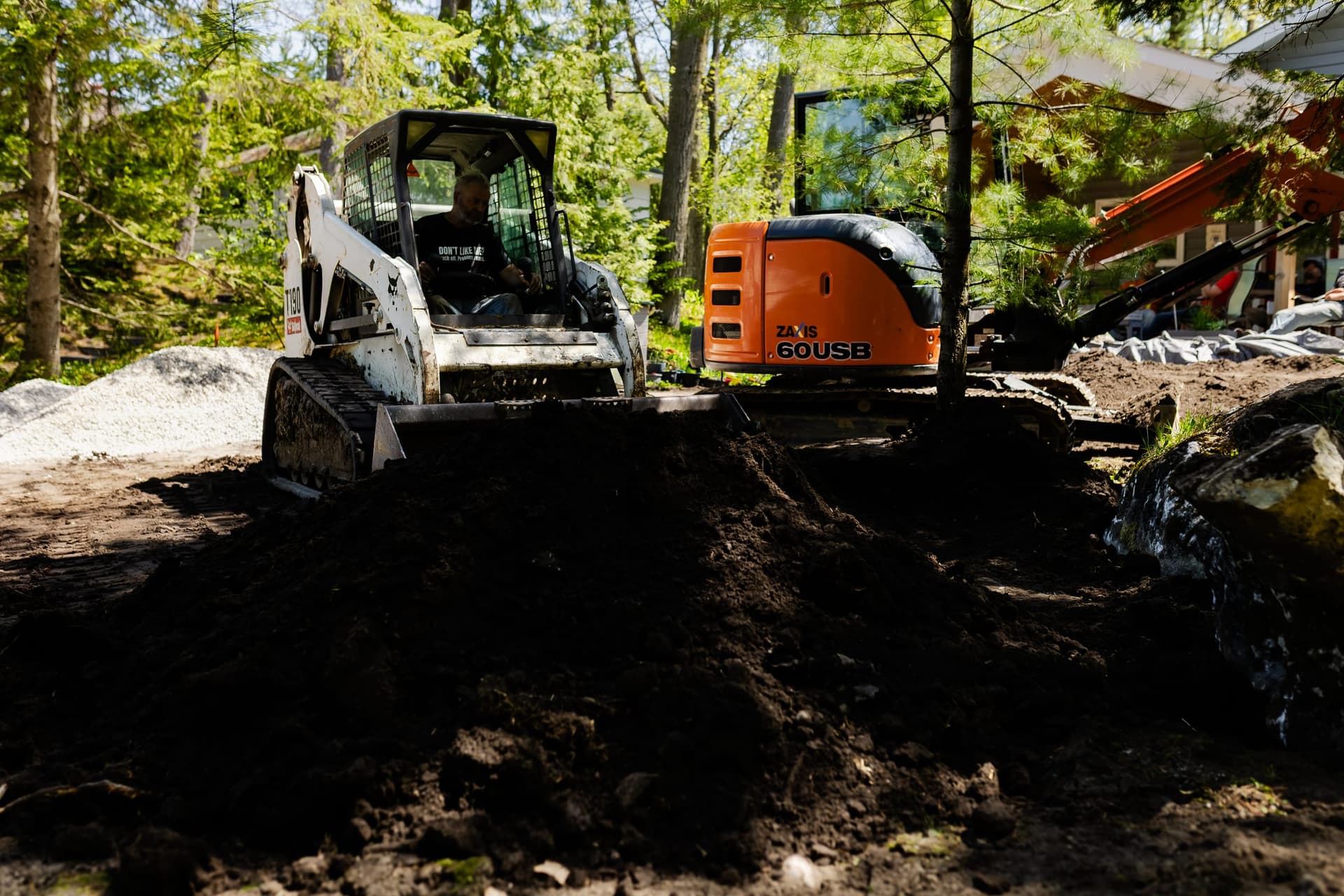 Stuart Thomas Construction — armour stone and retaining wall project in South Georgian Bay — Stc 067